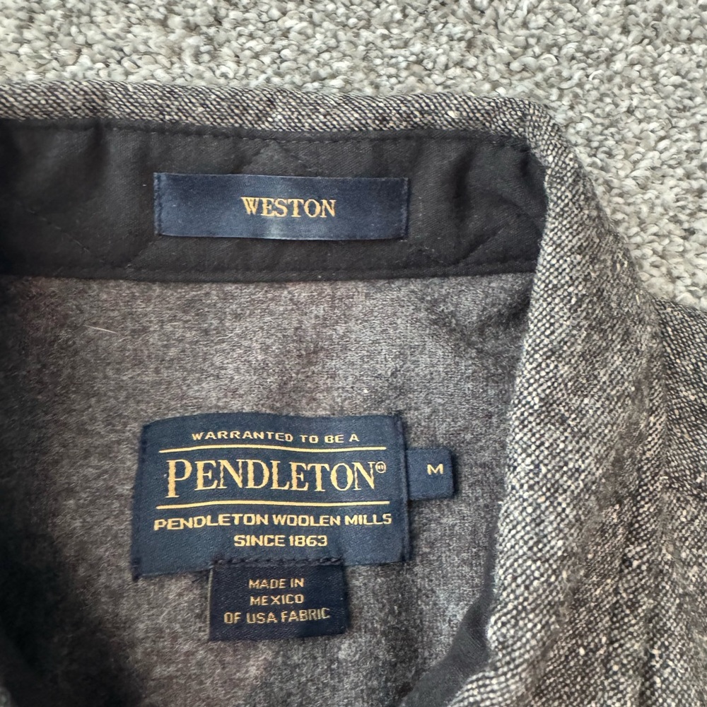 Pendleton Gray Button Down Weston Shirt - image 2